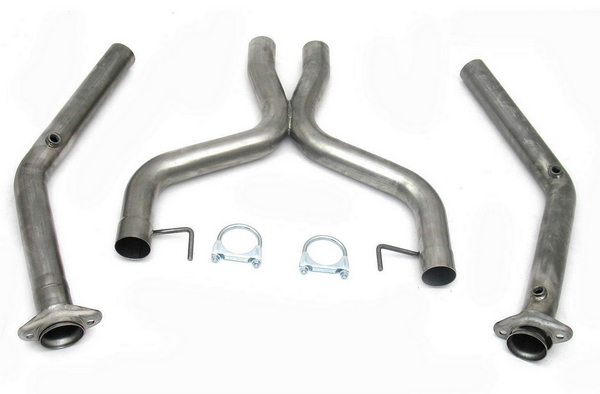 3" X-Pipe Natural Stainless Steel